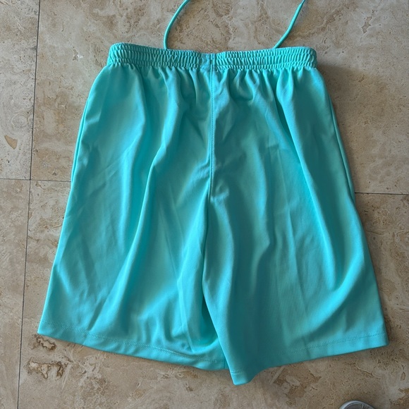 Light turquoise men’s small Nike athletic shorts - Picture 2 of 2